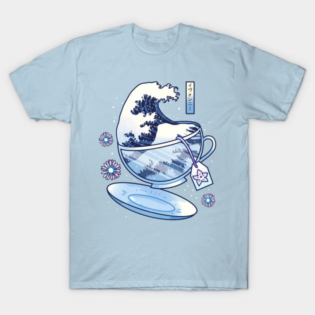 Great Tea Wave T-Shirt by Ivonnii